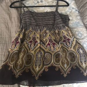 Ted Baker London Babydoll tank top adj. straps sz2